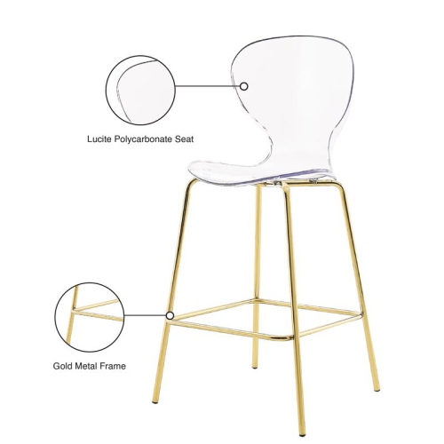 Meridian Furniture Clarion 27.5"H Counter Stool in Gold