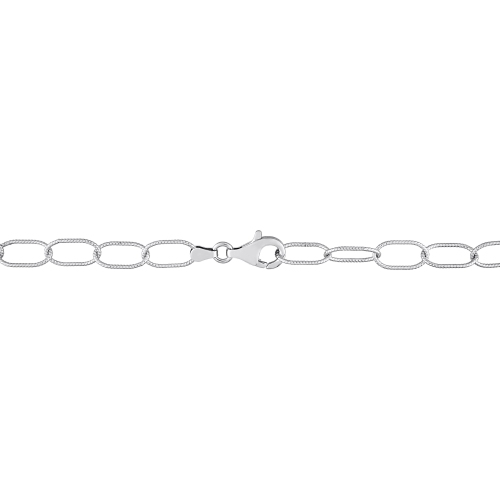 Amour Rolo Chain Bracelet Silver