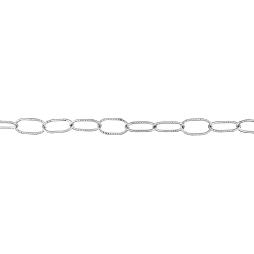 Amour Rolo Chain Bracelet Silver