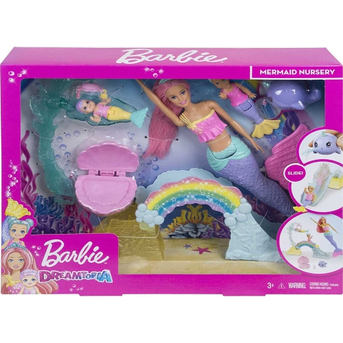Barbie Dreamtopia Mermaid Nursery Playset with Barbie Mermaid Doll,