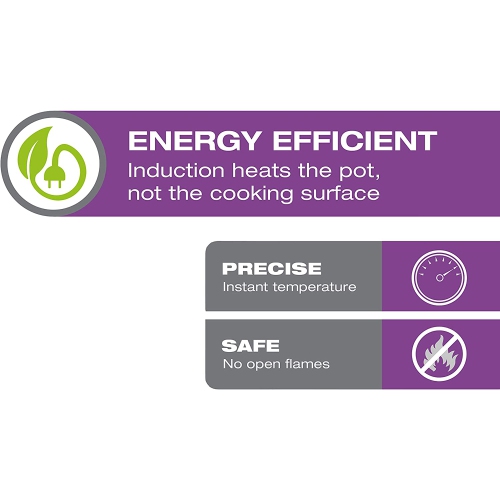 Surface de cuisson à induction portative avec écran DEL Cool Touch de Salton