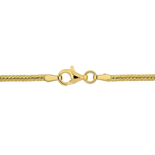 Amour Herringbone Chain Bracelet Yellow Silver