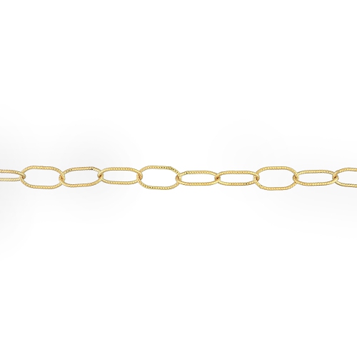 Amour Rolo Chain Bracelet Yellow Silver
