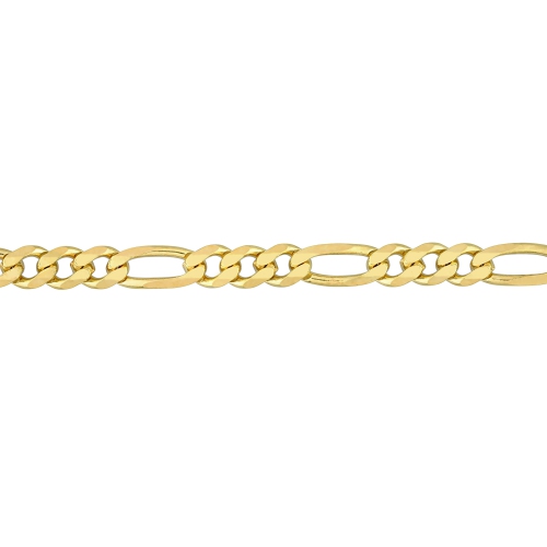 Amour Figaro Chain Bracelet Yellow Silver