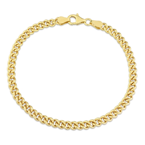 Amour Curb Link Chain Yellow Silver