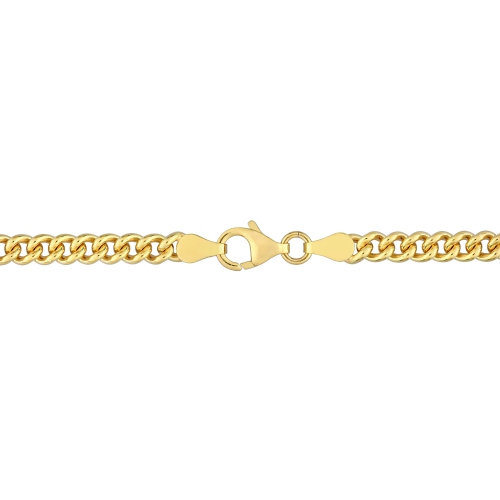 Amour Curb Link Chain Yellow Silver