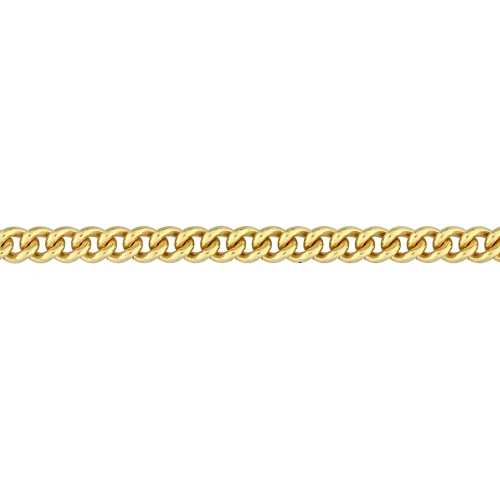 Amour Curb Link Chain Yellow Silver
