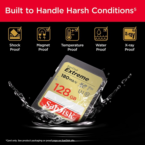 SanDisk 128GB Extreme SDXC Memory Card -