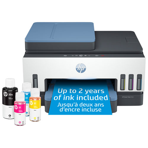 HP Smart Tank 7602 Wireless All-In-One Supertank Inkjet Printer - Up to 2 Years of Ink Included*