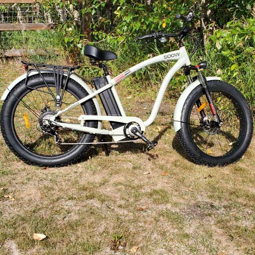 EM-Crusier eBike – Cruise in Comfort! This Fat Tire Electric Bike is Great for Cruising the Streets, Beach or Trails Includes Industry Leading