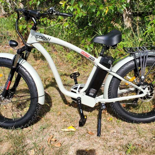 EM-Crusier eBike – Cruise in Comfort! This Fat Tire Electric Bike is Great for Cruising the Streets, Beach or Trails Includes Industry Leading
