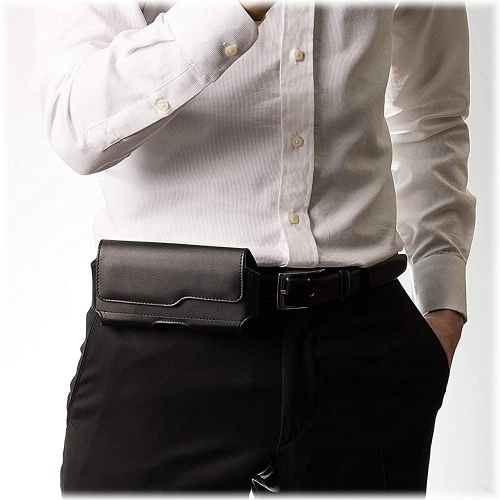 SaharaCase - Holster Case for Apple iPhone 14 Pro Max, iPhone 14 Plus, 13 Pro Max, iPhone 12 Pro Max - Black