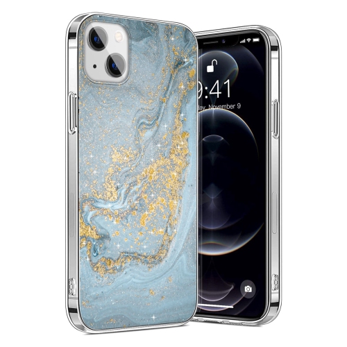 SAHARACASE  - Marble Iphone 13 Mini Case - Marble Series Case In Blue