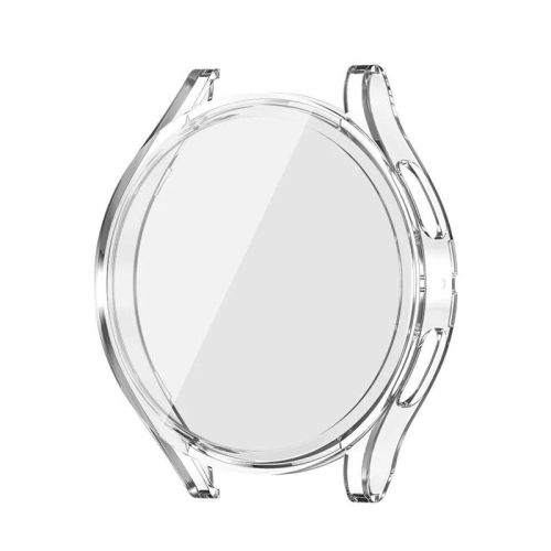 étui Housse de protection robuste avec protecteur d'écran en verre trempé pour Samsung Galaxy Watch 5, 44mm, transparent