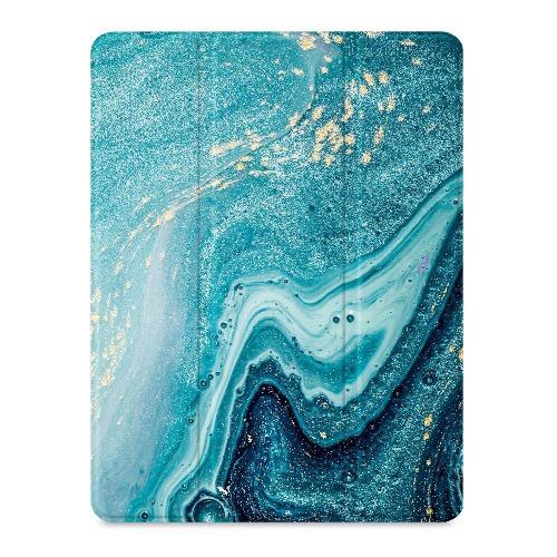 SaharaCase - Marble Series Folio Case for Apple iPad Pro 12.9" (4th,5th, and 6th Gen 2020-2022) - Green