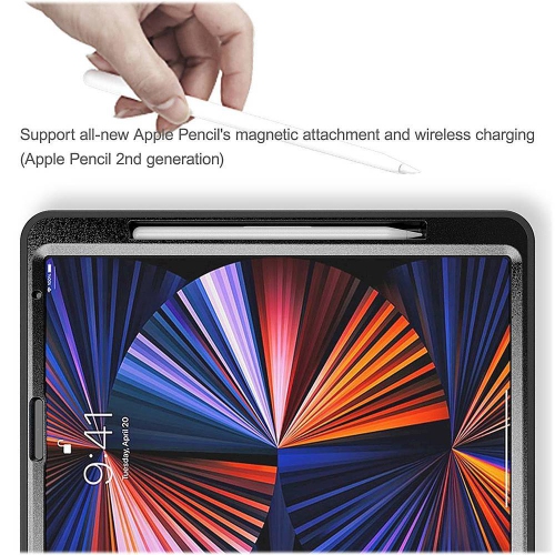 SaharaCase - PROTECTION Hand Strap Series Case for Apple iPad Pro 12.9" - Black