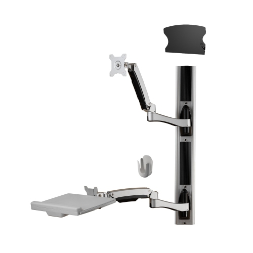 AMER 24" - 32" Sit-Stand Combo Workstation Wall Mount