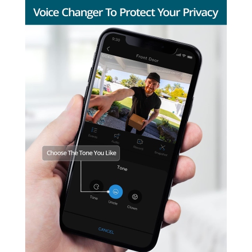 Wireless Doorbell Camera, AOSU Battery-Powered Video Doorbell with Chime