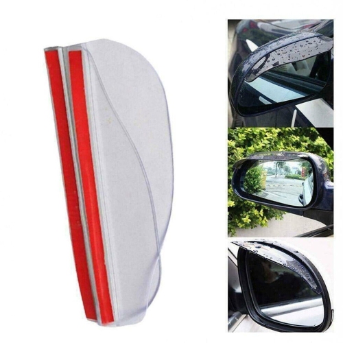 ISTAR 2pcs Car Rear view Mirror Rain Water Rainproof Eyebrow Universal Flexible PVC Cover Side Shield