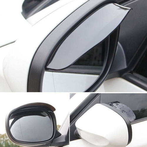 ISTAR 2pcs Car Rear view Mirror Rain Water Rainproof Eyebrow Universal Flexible PVC Cover Side Shield