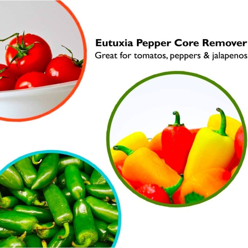 2 in 1 Vegetable Seed Remover Pepper Chilli Tomato Cutter Corer Slicer Creative Pepper Corer Slicer Corer Slicer Tool
