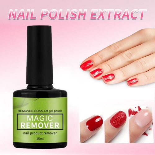 Gel Nail Polish Remover 15ml,Easily & Quickly Remove Soak Off Gel Polish, Doesn't Hurt Nails, for UV Plastic Nails, Acrylic Nails, Natural Nails