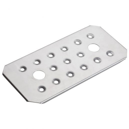 1/4 Drain Self Stainless Steel Self-Rimming Bathroom Sink in Satin Silver