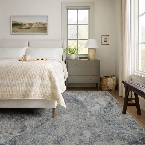 Rug Branch Coastal Abstract Coastal Blue Grey Indoor Area Rug