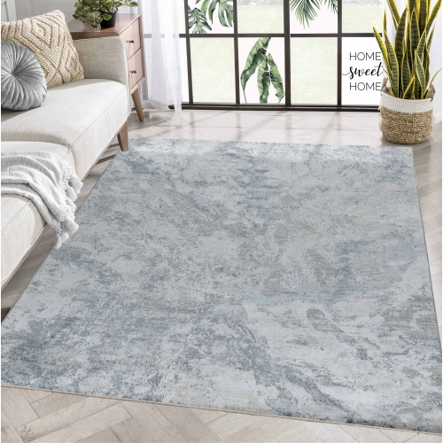 Rug Branch Coastal Abstract Coastal Blue Grey Indoor Area Rug