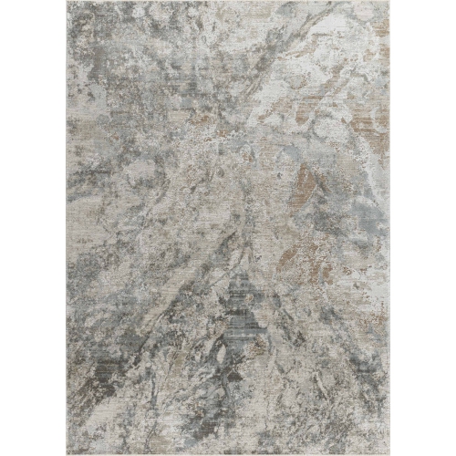 RUG BRANCH  Arden Contemporary Abstract Blue/grey Area Rug