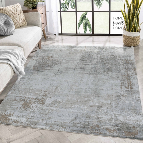 Rug Branch Abstract Modern Storm Beige Brown Indoor Area Rug
