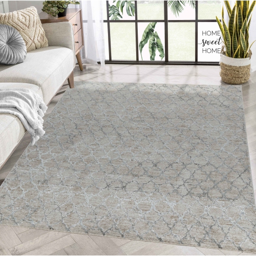 Rug Branch Modern Moroccan Boho Beige Brown Indoor Area Rug