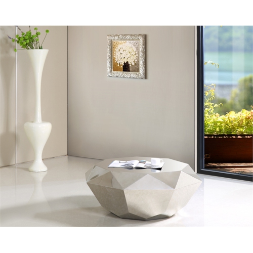 Meridian Furniture Gemma Diamond Shaped Steel Coffee Table