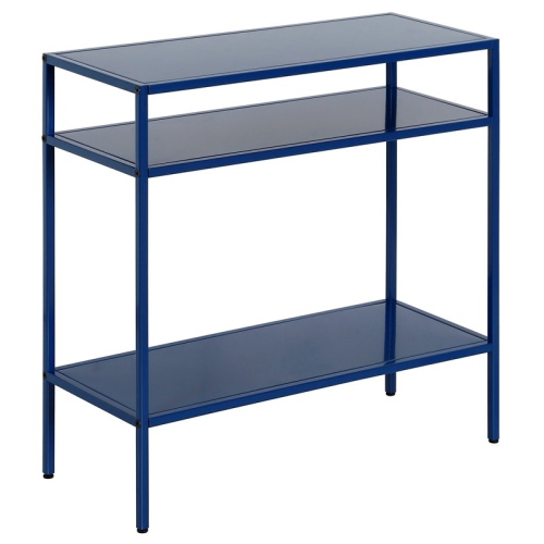 HENN&HART  Mykonos Side Table In Blue