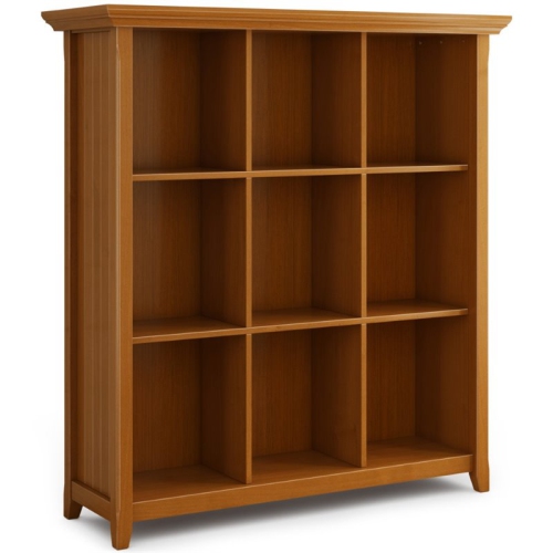 SIMPLI HOME  Acadian Wood 9 Cube Bookcase And Unit In Light Golden In Brown This is one of the best pieces in the Acadian collection
