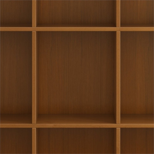 Simpli Home Acadian Wood 9 Cube Bookcase and Unit in Light Golden Brown