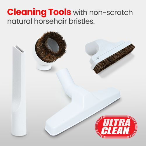 Ultra Clean SC100 Heavy Duty Powerful Central Vacuum System –with Air Turbo Nozzle,Hose & Accessories-Ideal for Hardwood Floors, Area Rugs & Berber