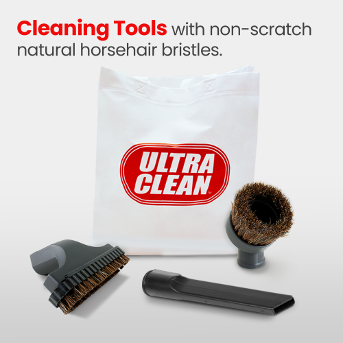 Aspirateur central ultra Clean SC100 robuste – fabriqué au Canada – avec ensemble de tuyau et d'accessoires de luxe idéal pour le bois franc, le