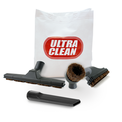 Ultra Clean SC100 Heavy Duty Powerful Central Vacuum System –with Air Turbo Nozzle,Hose & Accessories-Ideal for Hardwood Floors, Area Rugs & Berber