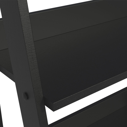 Madesa Modern 5-Tier Ladder Shelf Pantry Storage Space 24 Inch Wooden Free Standing Bookshelf Utility Shelves for Home Office Study Room and Kitchen