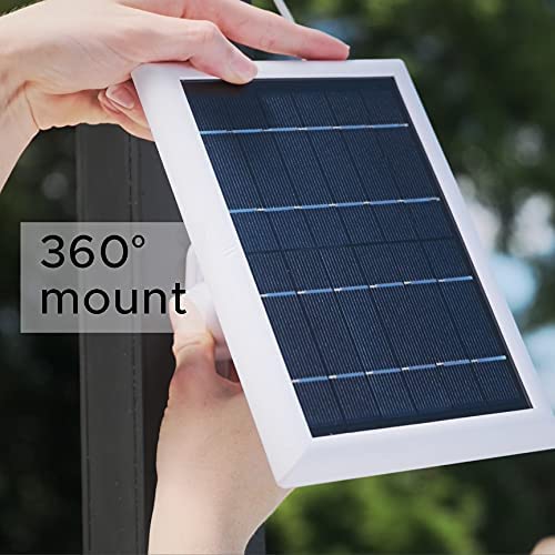 Panneau solaire Wasserstein compatible avec Wyze Cam Outdoor - Alimentez votre caméra de surveillance en continu avec une charge 2 W 5 V (Wyze Cam
