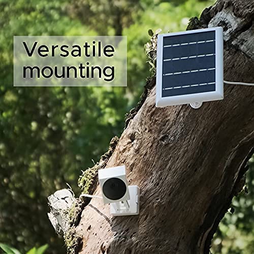Panneau solaire Wasserstein compatible avec Wyze Cam Outdoor - Alimentez votre caméra de surveillance en continu avec une charge 2 W 5 V (Wyze Cam