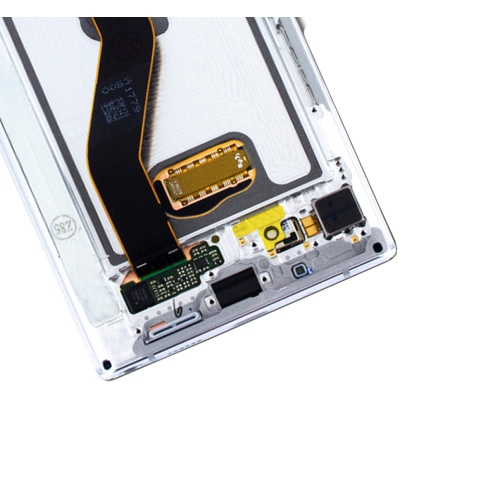 Replacement OLED Assembly With Frame Compatible For Samsung Galaxy Note 10 (Aura White) by ESOURCE PARTS - Refurbished condition - Image 4