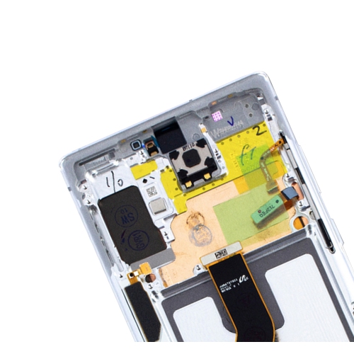 Replacement OLED Assembly With Frame Compatible For Samsung Galaxy Note 10 (Aura White) by ESOURCE PARTS - Refurbished condition - Image 5