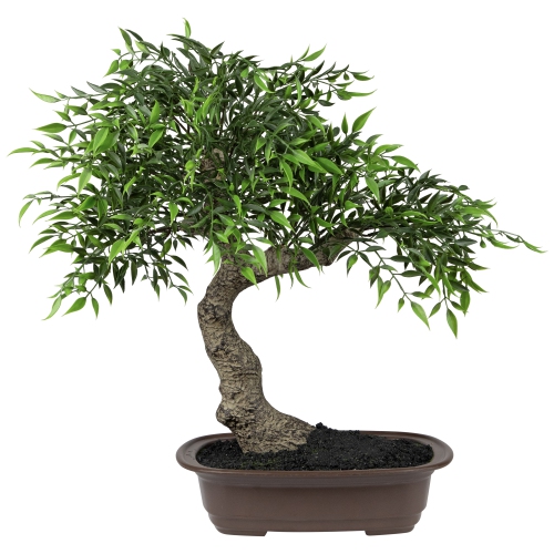 Mini Bonsai Artificial Tree in a Pot - 18"