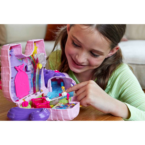 Coffret de jeu Licorne en fête Polly Pocket de Mattel