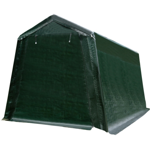 Gymax 10'x10' Patio Tent Carport Storage Shelter Shed Car Canopy Heavy Duty Green