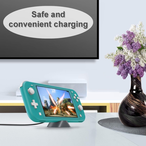 Charging Dock Compatible with Nintendo Switch Lite & Compatible with Nintendo Switch, Compact Charging Stand Station with Ty