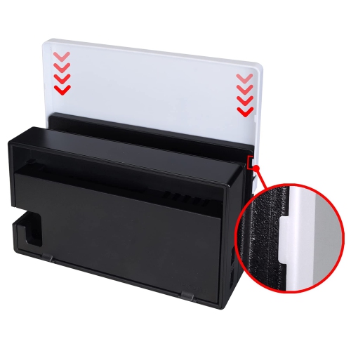 PlayVital The Great Wave Patterned Custom Protective Case for Nintendo Switch Charging Dock, Dust Anti Scratch Dust Hard Cov