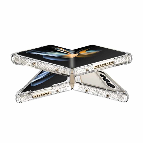 ITSKINS Hybrid_R Clear DropSafe Case Transparent for Samsung Galaxy Z Fold4 Cases SGQ4HBMKCTRSP
